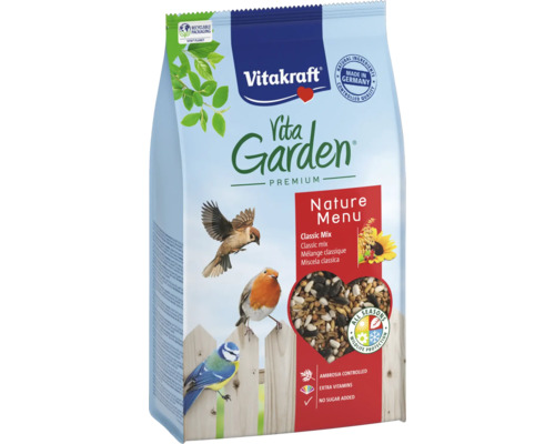 Vitakraft Vita Garden Premium Vogelfutter Nature Menu Classic Mix Packung