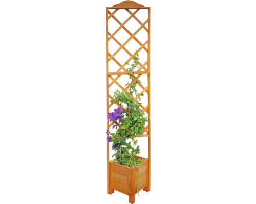 Pflanzkübel mit Spalier „Botanica“ aus Holz 210 x 45 x 47 cm braun