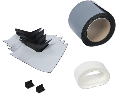 Ergänzungsset Schulte für bodengleiche Duschwannen D5652 Dachrinnen Reparaturset mit Dichtband, Dachrinnenwinkel und Dichtstoff