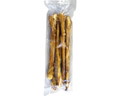 Hundesnack beeztees Kaninchenhaut mit Haar 5 Stück, 500 g Kauartikel Hundekauartikel in transparenter Verpackung