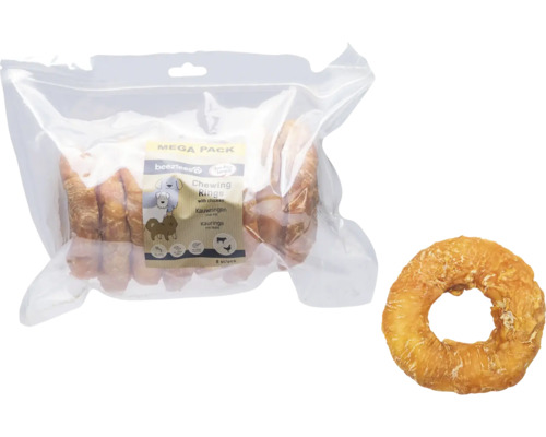 Beetztees Kauartikelringe mit Huhn im Megapack