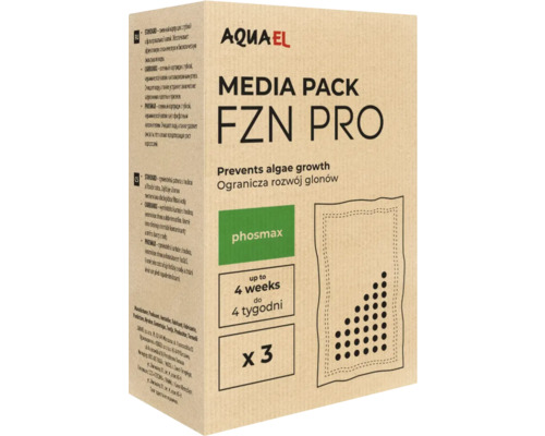 Filtermedium AQUAEL Medienpaket FZN PRO Phosmax, 3 Stk., Phoshat Absorber Aquael Media Pack FZN Pro für Aquarienfilter, reduziert Algenwachstum