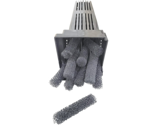 Filtermedium AQUAEL Vorfilter Schwammkasette FZN PRO, mit Schwämmem, Vorfilterkartusche Filterkörbe mit Filterschwämmen für Teiche