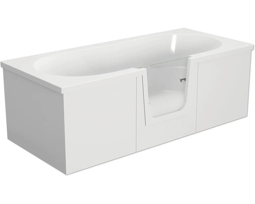 Rechteckbadewanne mit Tür mittig Anschlag links Schulte Q2 170x75 cm alpinweiß glänzend D80007M-5 Rechteckbadewanne mit Tür mittig Anschlag links Schulte Q2 170x75 cm alpinweiß glänzend D80007M-5