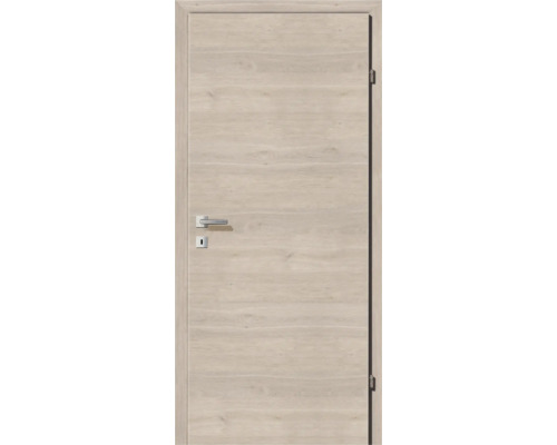 Innentür mit Holzoptik, Türgriff und Schloss