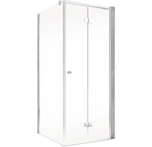 Eckdusche mit Klarglas und Rahmen