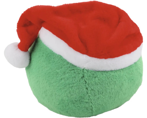 Plüschtier mit Weihnachtsmütze