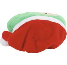 Plüschtier mit Weihnachtsmannmütze