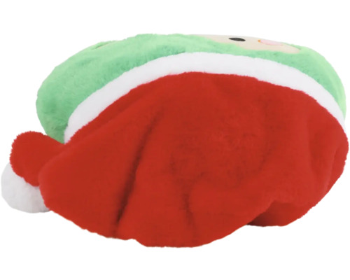 Plüschtier mit Weihnachtsmannmütze