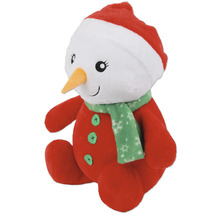 Plüsch Schneemann mit Mütze und Schal