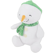 Plüsch Schneemann mit Mütze und Schal