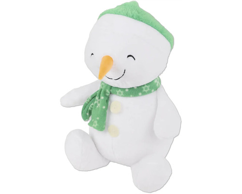 Plüsch Schneemann mit Mütze und Schal