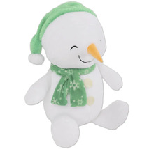 Schneemann Plüschtier mit Mütze und Schal