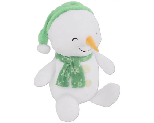 Schneemann Plüschtier mit Mütze und Schal