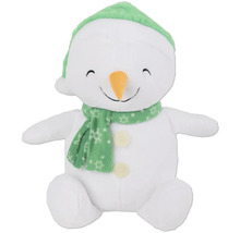 Plüsch Schneemann mit Mütze und Schal