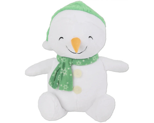 Plüsch Schneemann mit Mütze und Schal