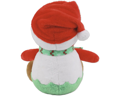 Plüschtier Schneemann mit Weihnachtsmütze und Schal