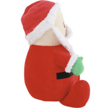 Plüsch Santa Claus Figur im Seitenprofil