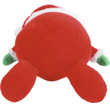 Rote Weihnachtsmann Stoffpuppe von hinten