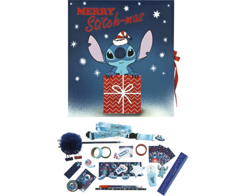 Merry Stitch-mas Adventskalender mit verschiedenen Schreibwarenartikeln