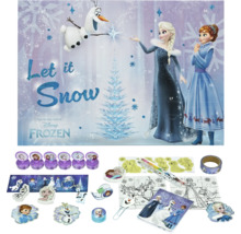 Disney Frozen Adventskalender mit Elsa und Anna Motiven, Stempeln, Aufklebern, Malvorlagen und Büroartikeln