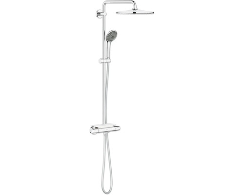 Duschsäule Grohe Vitalio Joy System mit Thermostat wassersparend 26401001 chrom Duschsystem mit Kopf- und Handbrause