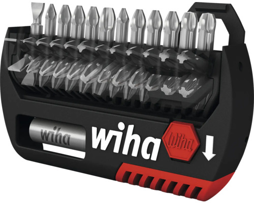 Wiha Bit-Set mit verschiedenen Schrauberbits in Halterung