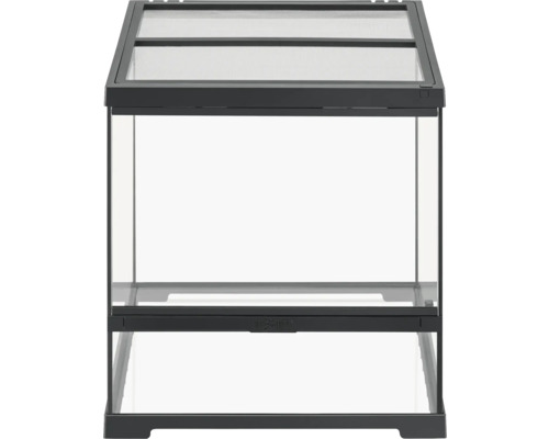 Terrarium Exo Terra EX- Pro Terrarium™ Small Low 45 x 45 x 45cm ohne Dekoration, Bodengrund und Technik Glasterrarium mit Oberrahmen und Belüftung