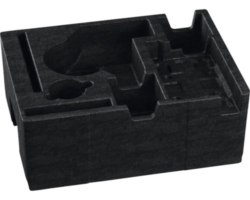 Schwarzer Werkzeugeinsatz aus Schaumstoff