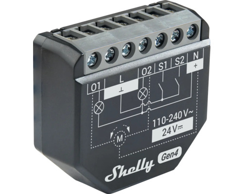 Shelly Gen4 Steuerung mit Anschlussplan