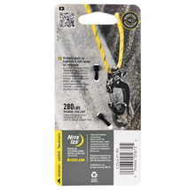 Nite Ize Karabiner-Set mit Zugmechanismus und gelbem Seil