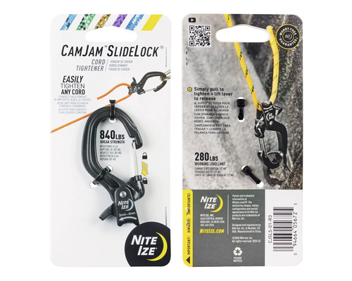 CamJam Slidelock Seilspanner mit einer Bruchlast von 381 Kilogramm und einer maximalen Arbeitslast von 127 Kilogramm