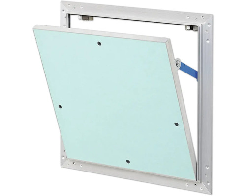 Revisionsklappe AluNova mit Gipskartoneinlage GKBI 12,5 mm und Fangsicherung 600 mm x 600 mm Revisionsklappe AluNova mit Gipskartoneinlage GKBI 12,5 mm und Fangsicherung 600 mm x 600 mm