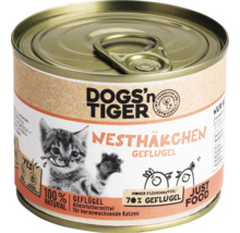 Dogs''n Tiger Nesthaekchen Gefluegel Katzenfutterdose