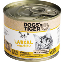 Dose Hunde und Tiger Labsal Hühnchen Katzenfutter