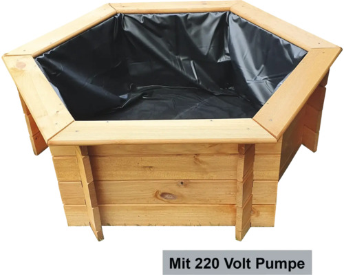 Holzteich mit Teichfolie