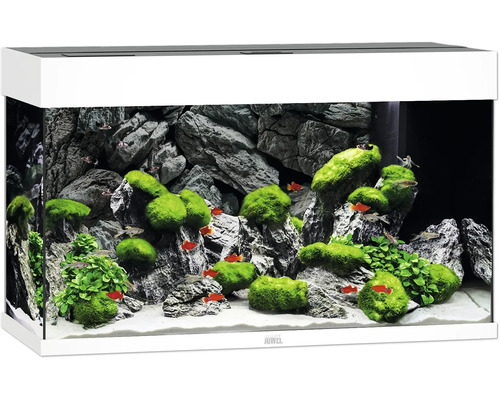 Aquarium JUWEL Rio 125 mit LED-Beleuchtung, Pumpe, Filter, Heizer ohne Unterschrank weiß