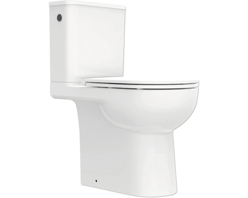 Weißes Stand-WC mit Spülkasten