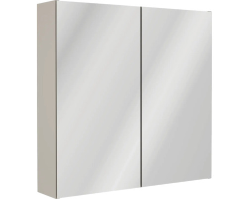 Spiegelschrank Fackelmann Compact Line 2-türig 70x68x15,6 cm cashmere matt Spiegelschrank mit zwei Türen für Badezimmer