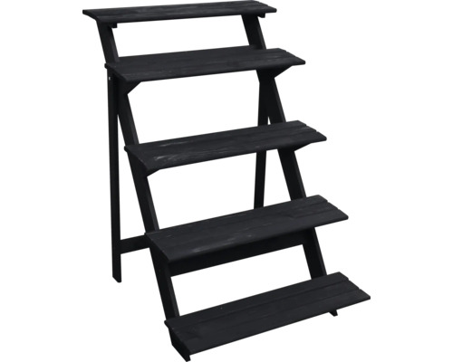 Blumentreppe aus Holz mit vier Stufen für den Garten