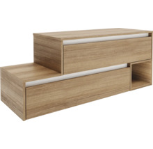 Holzfarbenes Sideboard mit Schubladen zur Aufbewahrung