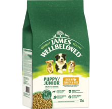 James Wellbeloved Puppy Junior Hundetrockenfutter mit Truthahn und Reis, 12 Kilogramm