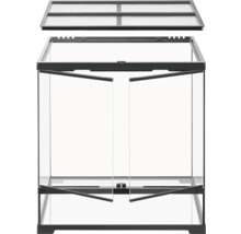 Terrarium aus Glas mit doppelter Fronttür und Gitterabdeckung