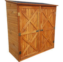 Holzschrank mit Doppeltür für den Garten