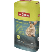 Sack Kaninchenfutter mit Abbildung eines Kaninchens und dem Logo von Mr. Corn, 25 Kilogramm