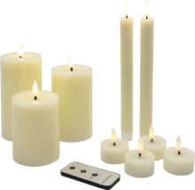 Ensemble von LED-Kerzen mit Fernbedienung