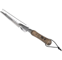 Gartengerät aus Edelstahl mit Holzgriff