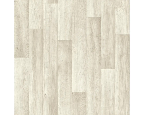 PVC-Boden Larissa Holz-Optik Stabparkett weiß 12,5x100 cm 300 cm breit (Meterware)