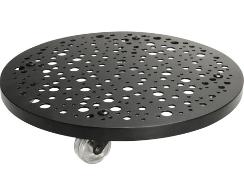 Wagner System Stahl x 30 x 5 cm schwarz Pflanzenroller aus Metall mit Rollen