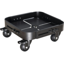 Pflanzenroller aus Metall mit vier Rädern